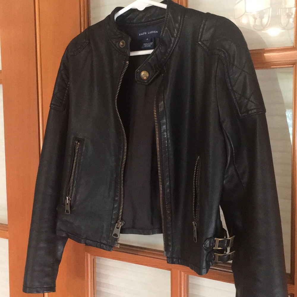 Girls Ralph Lauren Faux Leather Jacket